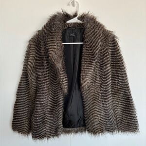 BARDOT Faux fur short jacket US 2 XS